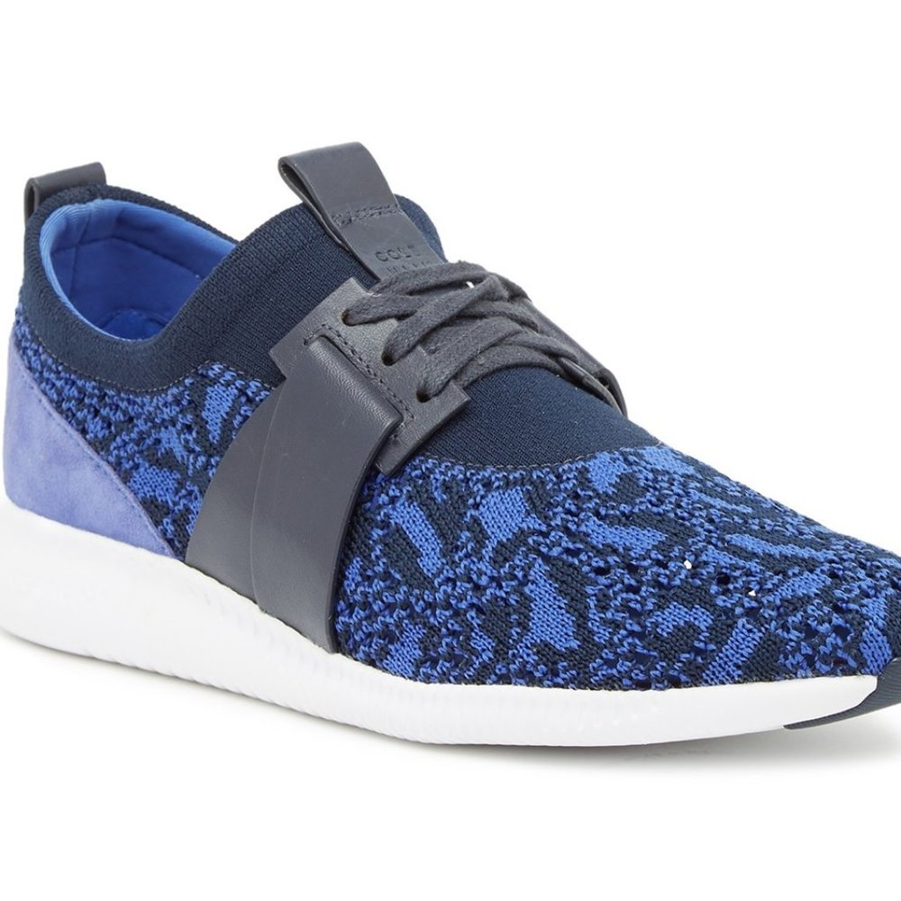 Women Cole Haan StudiøGrand Knit- Blue Black- 9.5